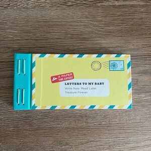 Letters to My Baby Keepsake Book - Yellow & Teal